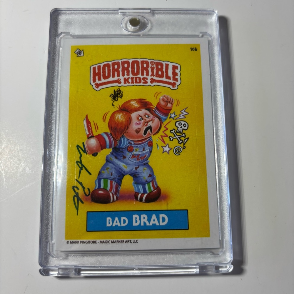 Horrible Kids 'Bad Brad' Card autographed Mark Pingitore Garbage Pail Kids
